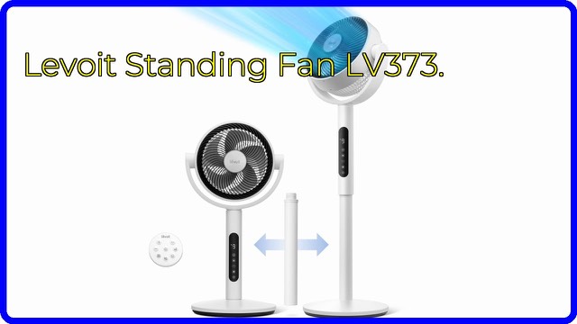 Levoit tall pedestal standing fan with remote control