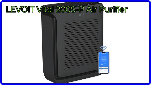 LEVOIT Vital 200S-P tower air purifier in black