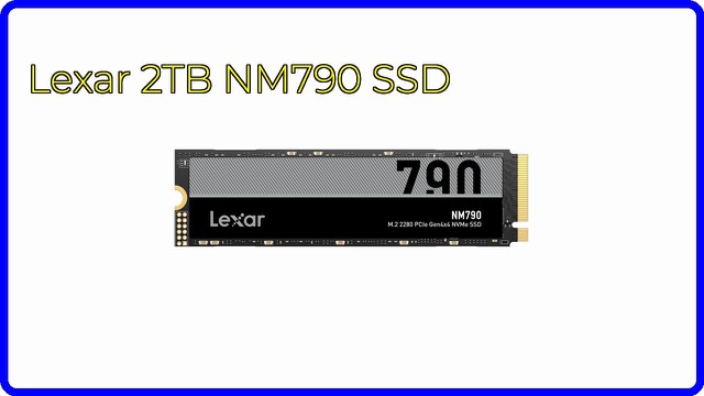 Lexar NM790 2TB M.2 2280 NVMe internal SSD in black