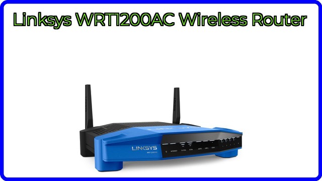 Linksys WRT1200AC wireless router with two antennas