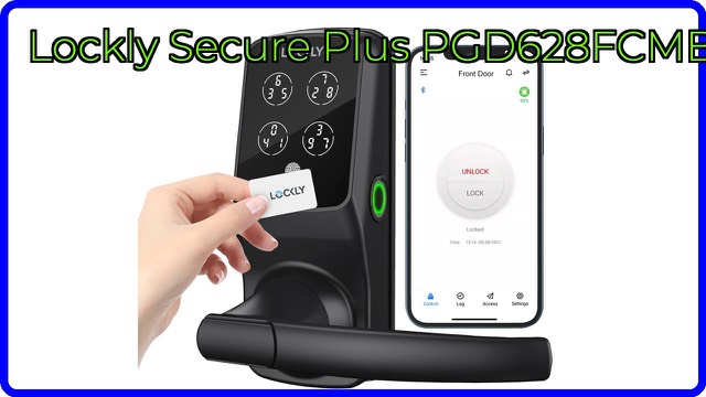 Lockly Secure Plus smart lock in matte black with keypad