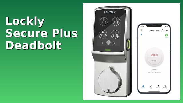 Lockly Secure Plus smart deadbolt with keypad and fingerprint sensor