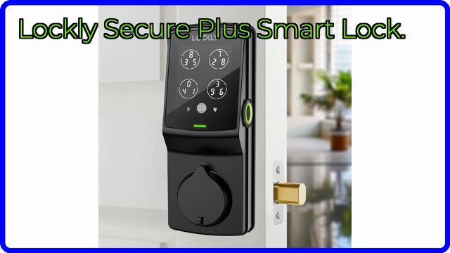 Lockly Secure Plus smart deadbolt in matte black