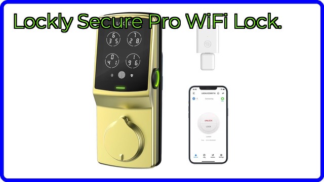 Lockly Secure Pro Wi-Fi smart deadbolt with touchscreen keypad