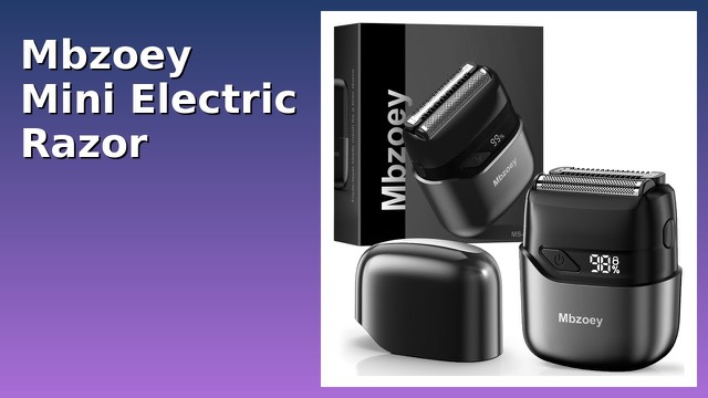 Mbzoey MS-9723 compact electric foil shaver with LED display and protective cap