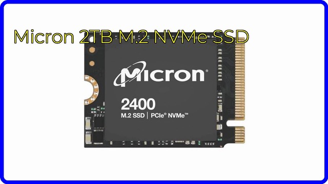 Micron 2400 series 2TB M.2 2230 NVMe solid-state drive