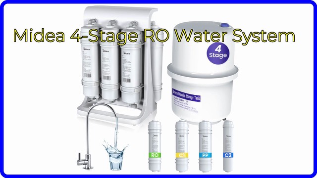 Midea 4-stage under-sink reverse osmosis water filtration system