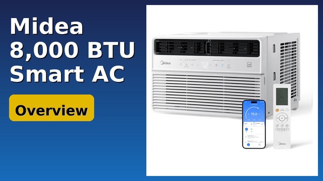 Midea 8,000 BTU white window air conditioner