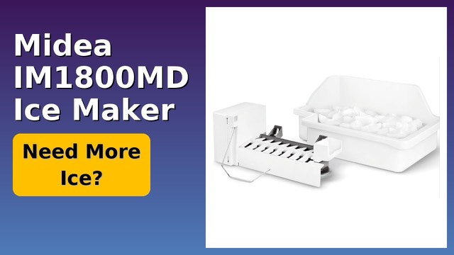 Midea IM1800MD white refrigerator ice maker kit