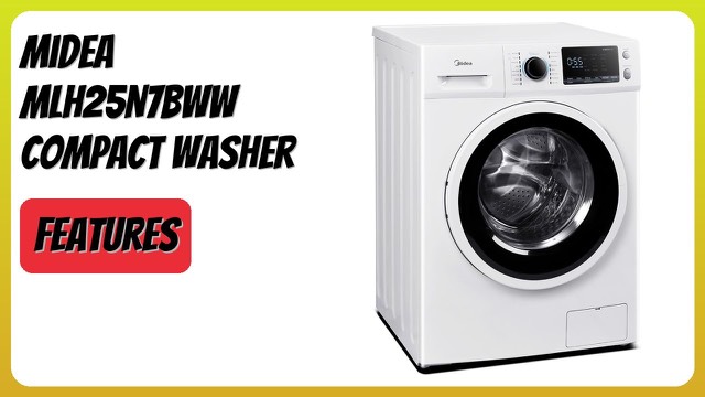 Midea MLH25N7BWW compact white front-load washing machine