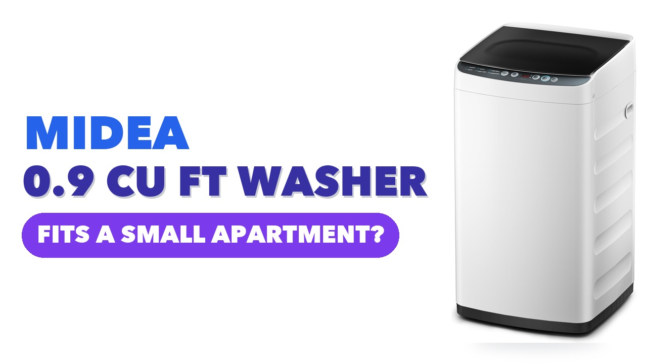 Midea 0.9 cu. ft. portable washing machine in white