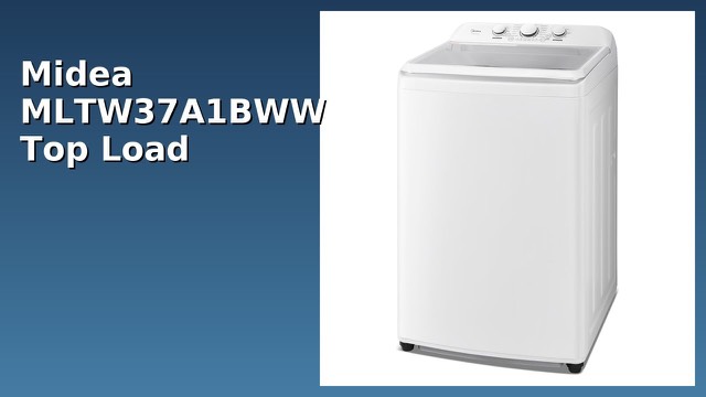 White Midea top-load washing machine with a transparent lid