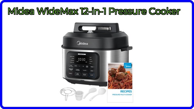 Midea WideMax stainless steel 6.5 quart electric pressure cooker