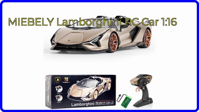 MIEBELY 1:16 scale Lamborghini Sián remote control car in champagne colour