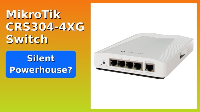 MikroTik CRS304-4XG-IN compact 10 Gigabit Ethernet switch