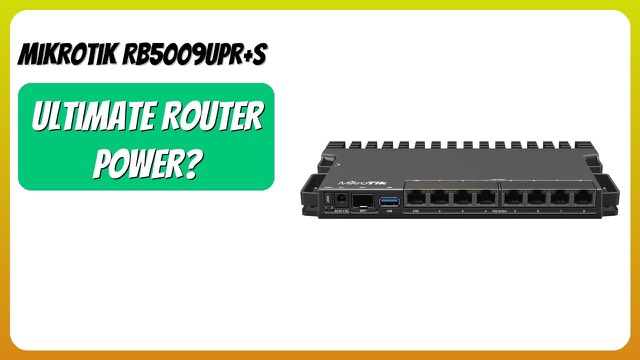 MikroTik RB5009UPr+S+IN wired router