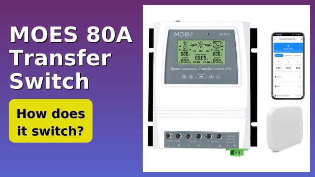MOES 80A smart automatic transfer switch with LCD display