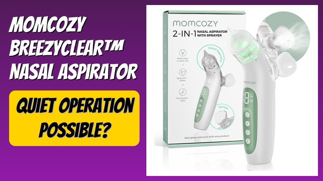 Momcozy BreezyClear electric baby nasal aspirator with spray