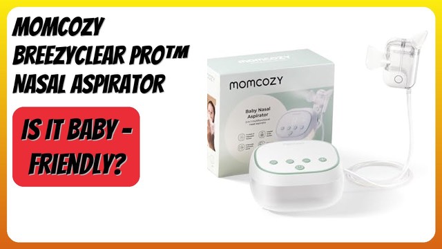 Momcozy BreezyClear Pro electric nasal aspirator for babies with silicone tips