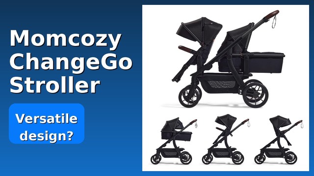 Momcozy ChangeGo convertible baby stroller with extendable canopy