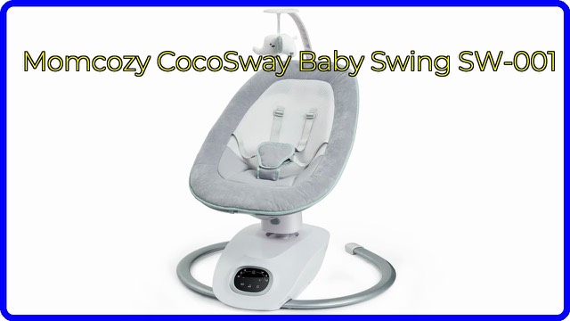 Momcozy CocoSway electric baby swing with a soft reclining seat