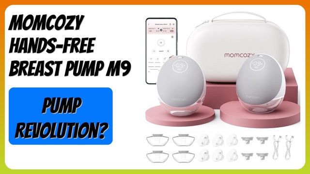 Momcozy Mobile Flow M9 wearable breast pump in Cozy Gray
