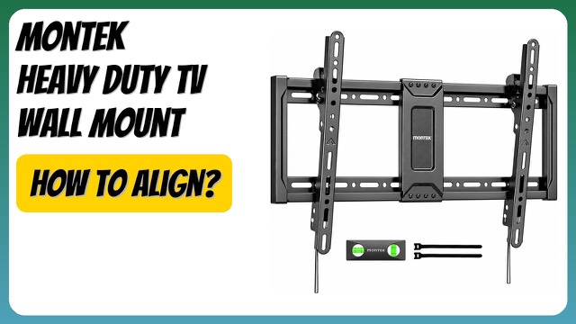 monTEK heavy-duty tilting TV wall mount in black steel