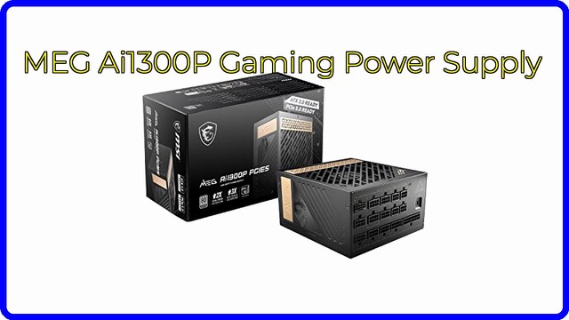 MSI MEG Ai1300P PCIE5 1300W fully modular gaming power supply