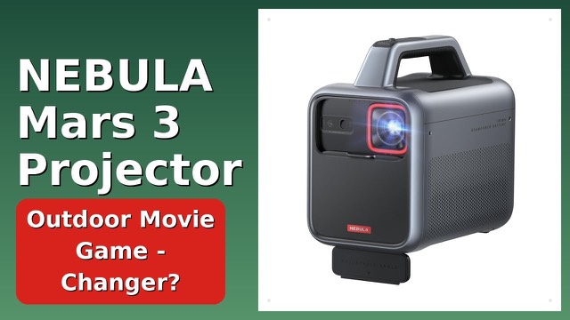 NEBULA Mars 3 portable outdoor projector with built-in stand and handle