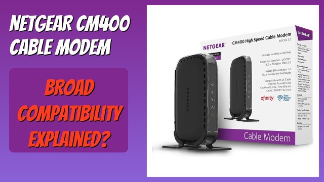 NETGEAR CM400 cable modem in black