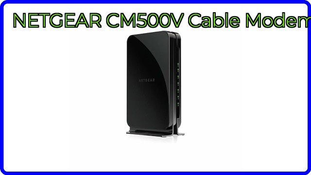 NETGEAR CM500V cable modem with voice in black