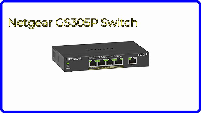 NETGEAR GS305P five-port gigabit network switch