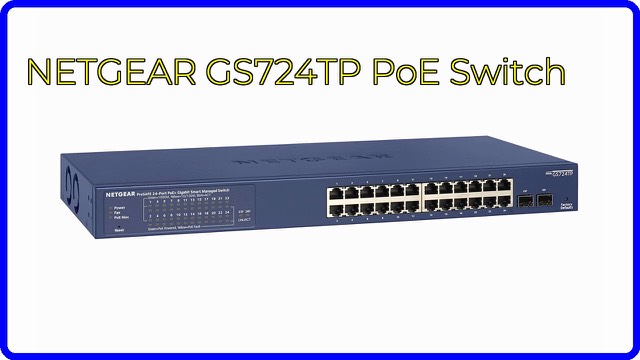 NETGEAR GS724TP rackmount Gigabit PoE+ network switch