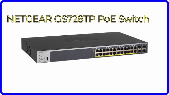 NETGEAR GS728TP 28-port PoE+ smart managed switch