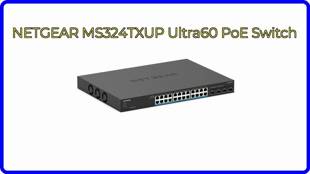 NETGEAR MS324TXUP 28-port rack-mount PoE smart switch