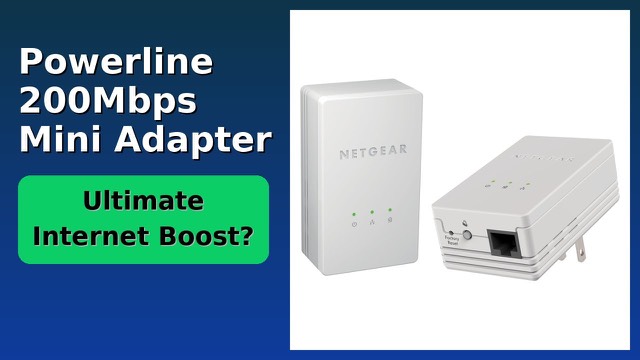 NETGEAR Powerline 200 Mini adapter pair for home networking