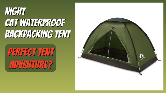 Night Cat single-layer backpacking tent pitched outdoors