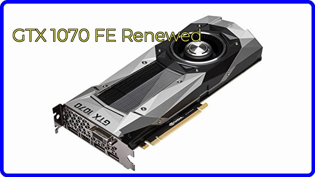 NVIDIA GeForce GTX 1070 Founders Edition graphics card
