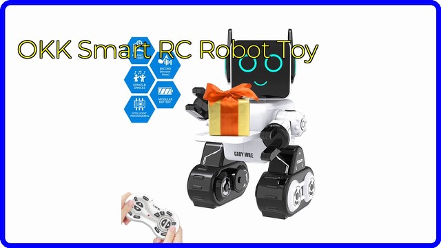OKK Aukfa K3 white remote-controlled toy robot with tray