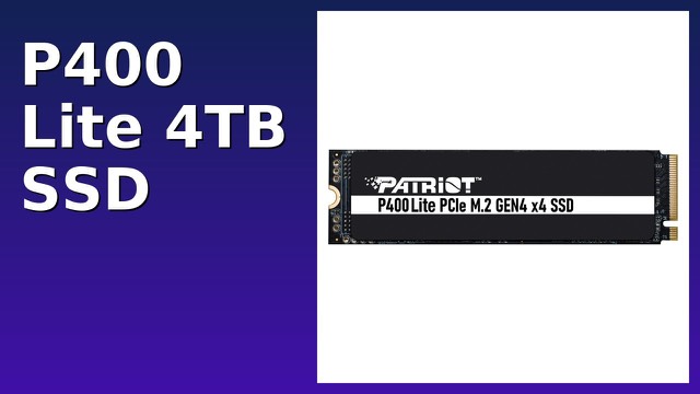 Patriot Memory P400 Lite 4TB M.2 2280 NVMe SSD with graphene heat shield