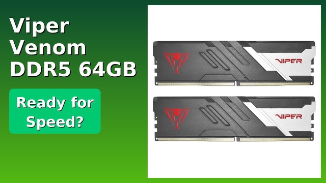 Patriot Viper Venom DDR5 desktop memory kit, two 32GB modules