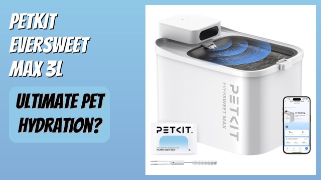 White PETKIT EVERSWEET MAX cordless pet water fountain