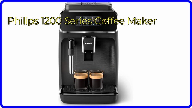Philips 1200 Series superautomatic coffee machine in matte black