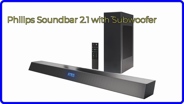 Philips 2.1 soundbar with a separate wireless subwoofer