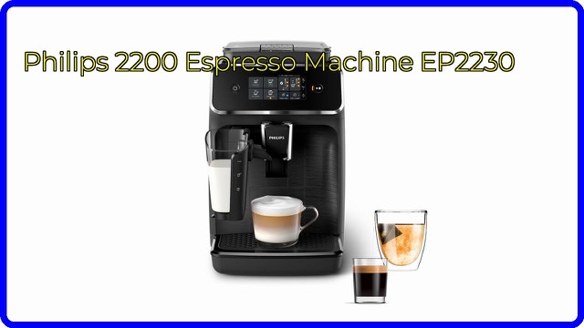 Philips 2200 Series fully automatic espresso machine in black with LatteGo milk jug