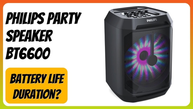 Philips portable Bluetooth party speaker with lights