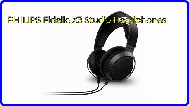 Philips Fidelio X3 open-back studio headphones in black