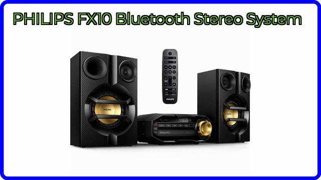 Philips FX10 shelf stereo system with CD player and speakers