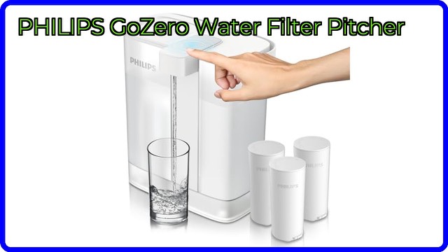 PHILIPS GoZero AWP2980 white water filter pitcher with rechargeable battery