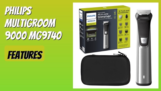 Philips Norelco Multigroom 9000 MG9740 trimmer with attachments